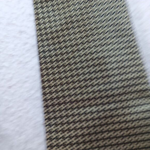 Stonehenge Gold Diamond Geometric Pattern Silk Tie Handmade - Picture 9 of 10